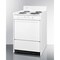 Summit Appliance Div. Summit-Electric Range, Slim 24"W, Storage Compartment, White, 220V WEM610 - alternate 1